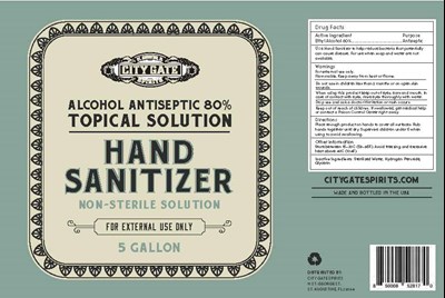 18927ml (Hand Sanitizer 5 Gal 6x4)